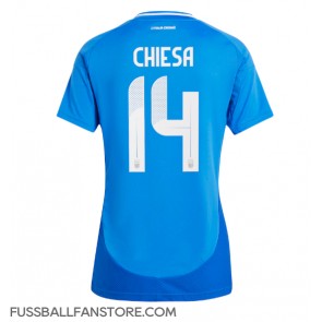 Italien Federico Chiesa #14 Replik Heimtrikot Damen EM 2024 Kurzarm